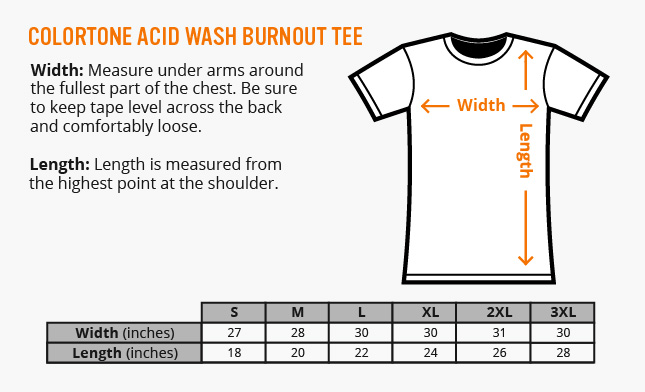 Colortone shirts sizing Clearance